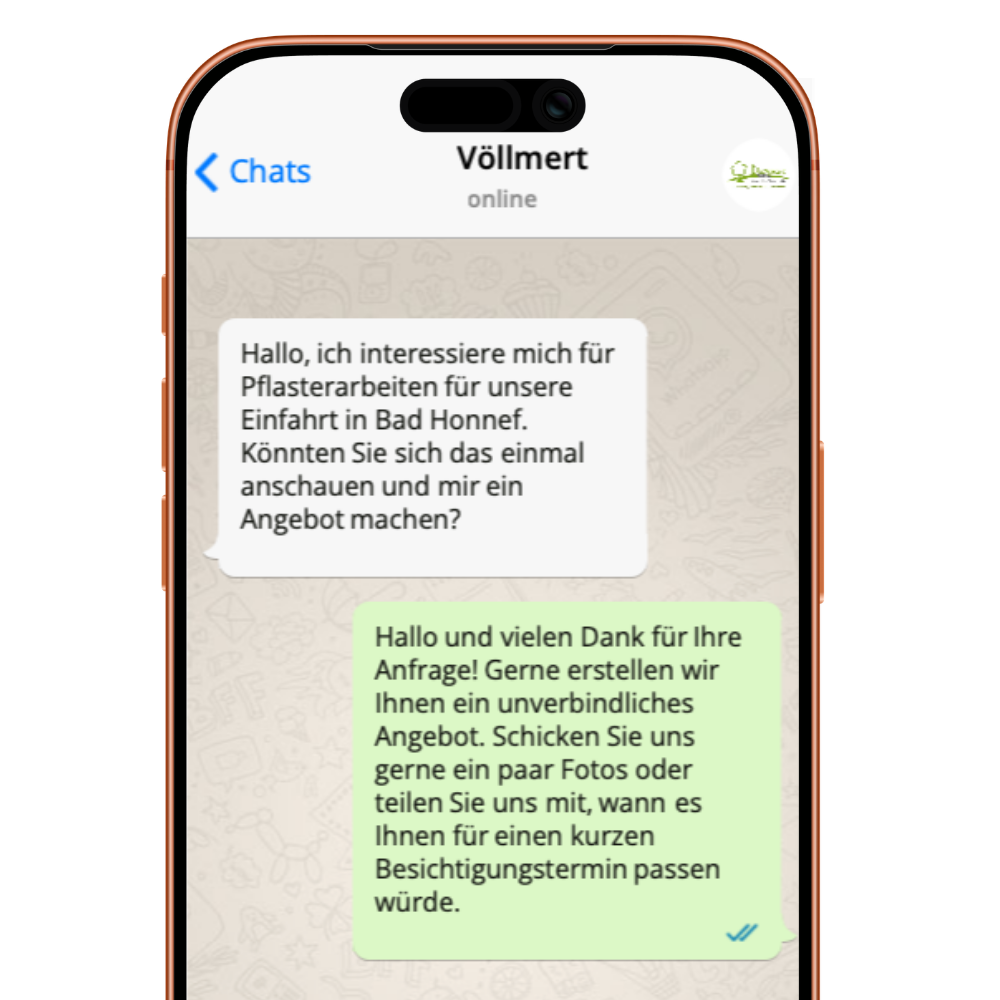 whatsapp chat völlmert baum und garten bad honnef